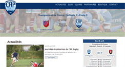 Desktop Screenshot of capdrugby.fr